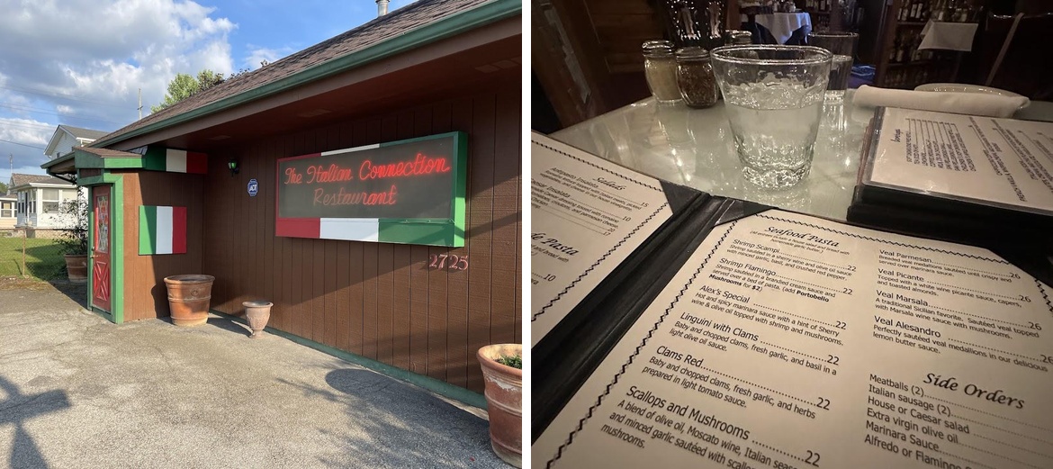 The Italian Connection Menu